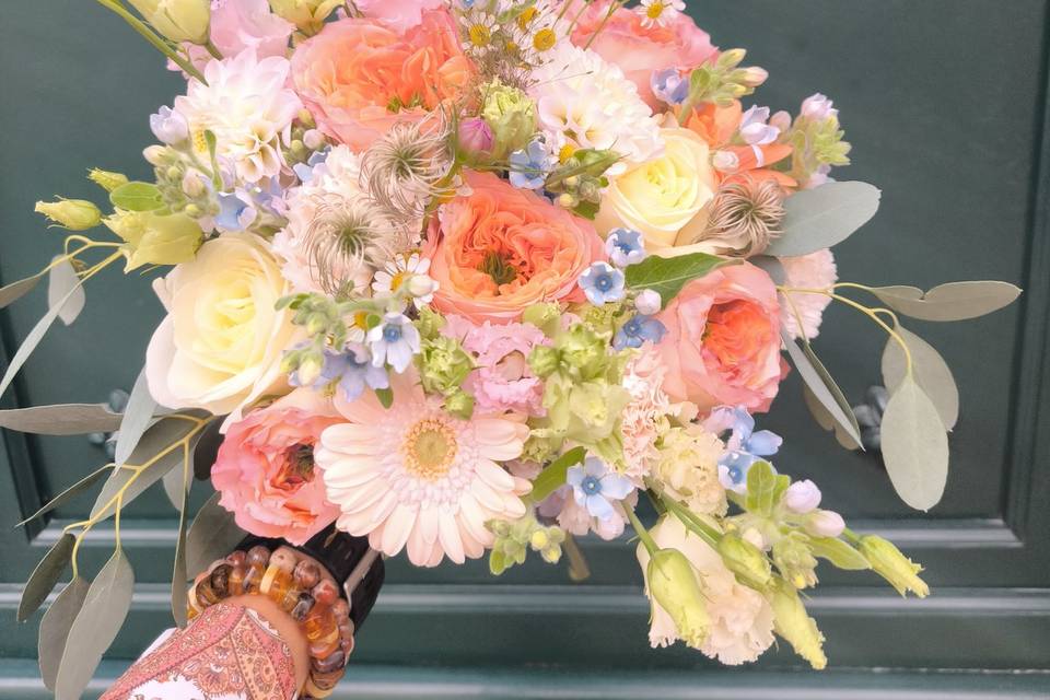 Une harmonie pastel, réalisation des Fleurs du Boutonnet